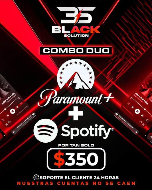 PARAMOUNT PLUS (1 PANTALLA) + SPOTIFY PREMIUN