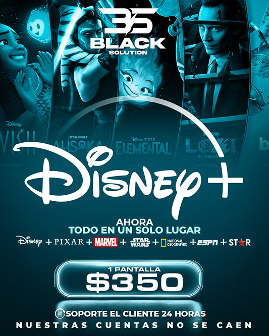 DISNEY PLUS PREMIUN(1 PANTALLA)