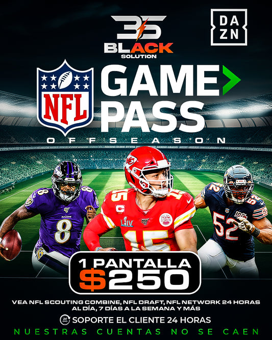 NFL GAME PASS ON DAZN (1 PANTALLA)