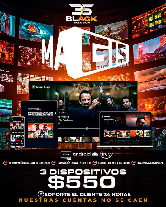 MAGIS TV (3 PANTALLAS)